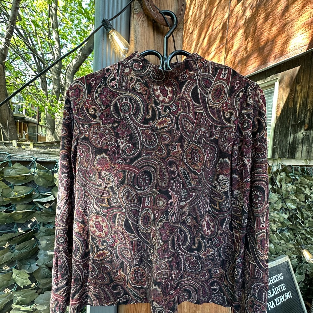 Paisley Long Sleeve Top